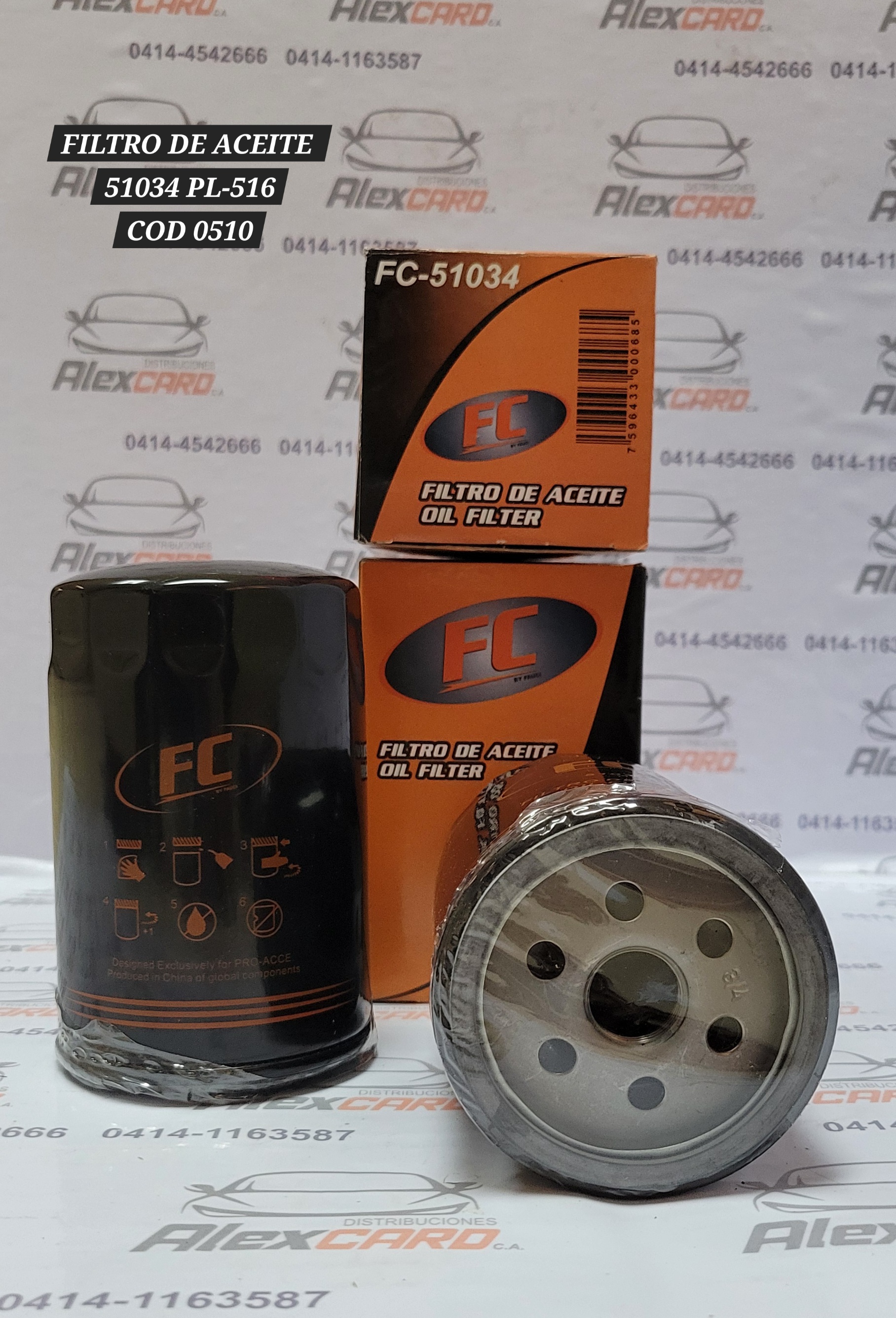 FILTRO DE ACEITE FC 51034 / PL-516