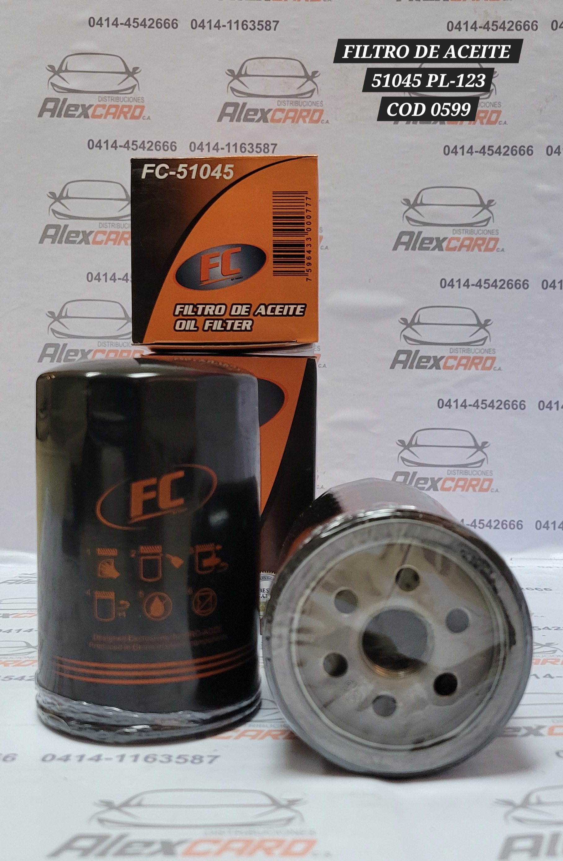 FILTRO DE ACEITE FC 51045 / PL-123